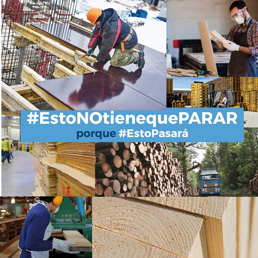 Lee más sobre el artículo El sector forestal y de la madera se suma a la campaña #EstoNOtienequePARAR porque #EstoPasará