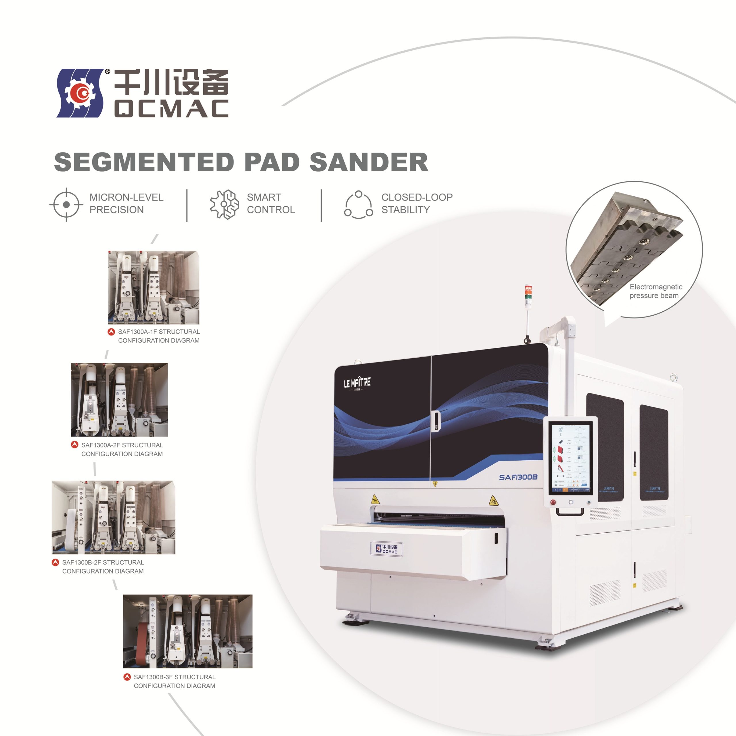 Lee más sobre el artículo El fabricante chino de lijadoras, Qingdao QiangChuan Woodworking Machinery Co., Ltd. llega a España de la mano de Talleres Mecánicos March
